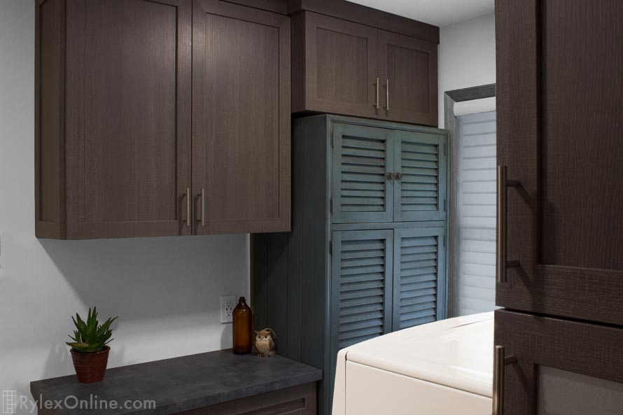 Laundry Cabinets with Full Counter