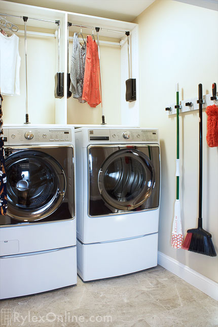 Laundry Room with High Ceilings