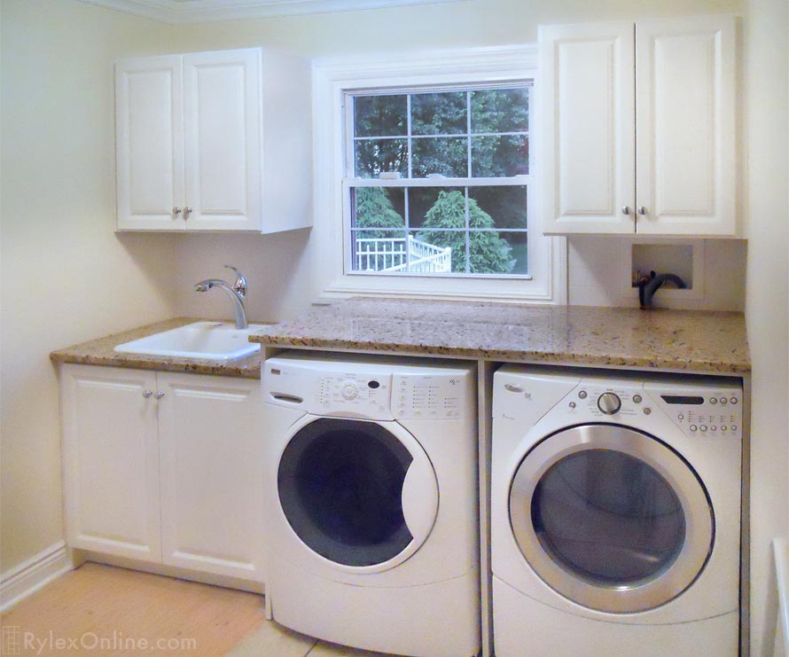 Laundry Cabinets with Spacious Counter