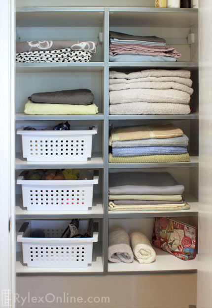 Linen Closet with Maximum Shelf Space