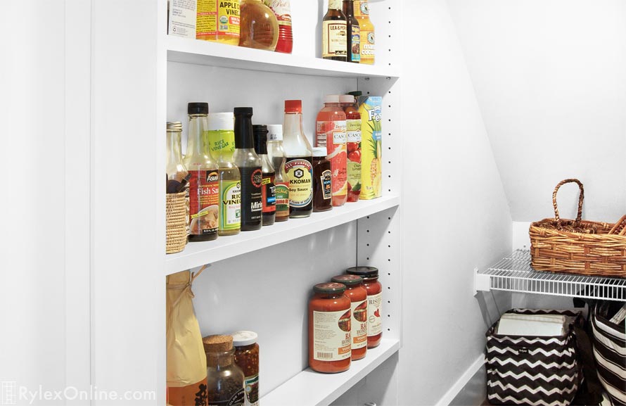 Hidden Storage Converted to Pantry