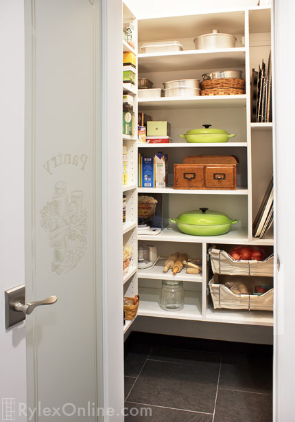 Pantry with Fully Adjustable Shelves
