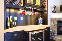 Home Wine Bar with Wine Cooler