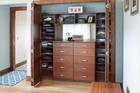 Closet with Built-In Dresser