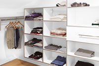 Storage Potential for a Closet with Sloped Ceilings