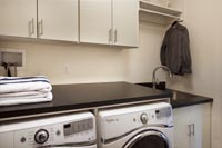 Contemporary Efficient Laundry Room
