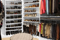 Open Shoe Shelves for Bedroom Closets