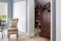 Men's Reach-In Closet with Watch Drawers