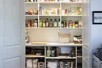Kitchen Pantry Closet with Adjustable Shelves