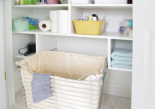 Slide Out Linen Closet