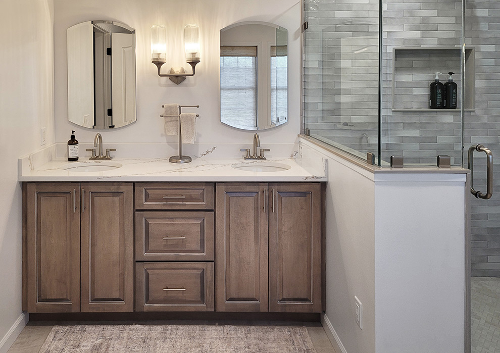 Custom Bathroom Vanity Design Wall to Wall