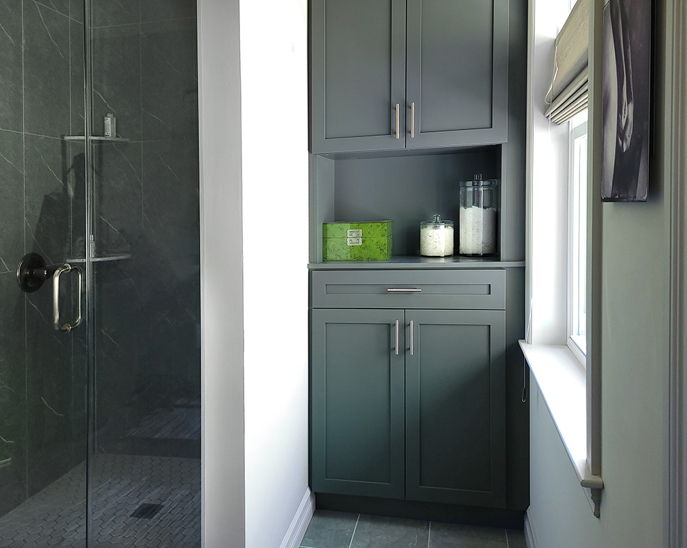 Custom Built-In Bathroom Cabinet