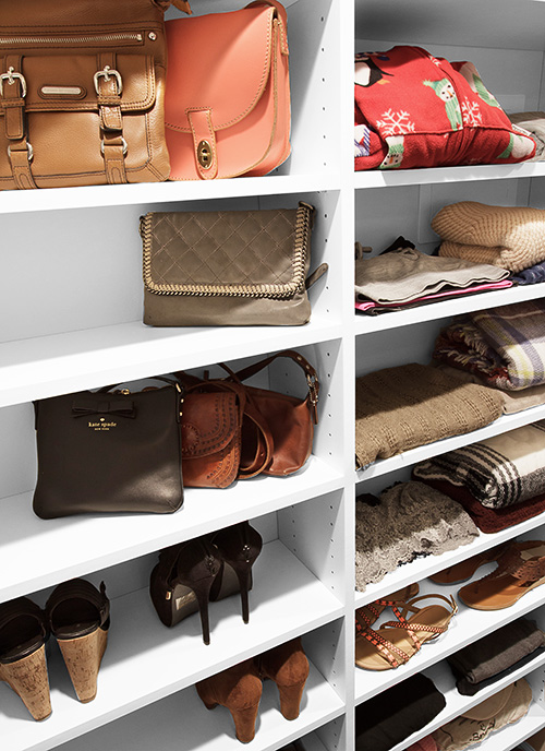 Adjustable Shelves for Shoes and Purses