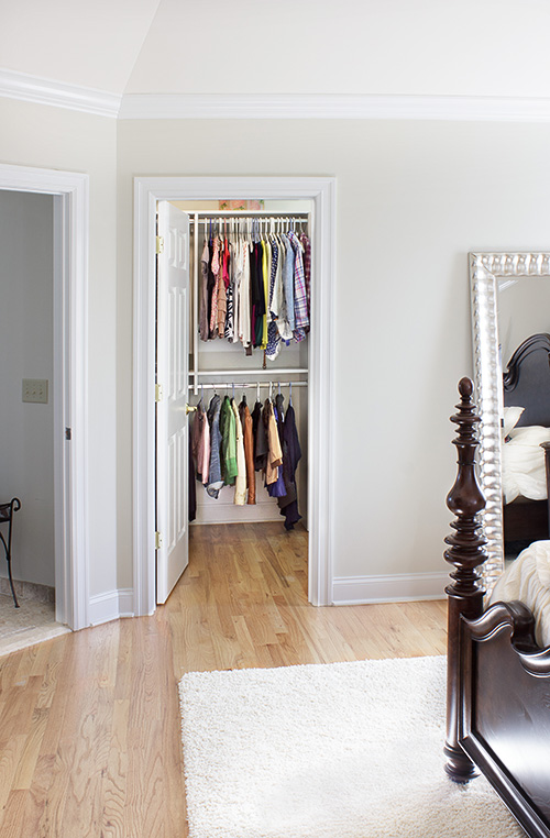 Awkward Angled Built-in Closet