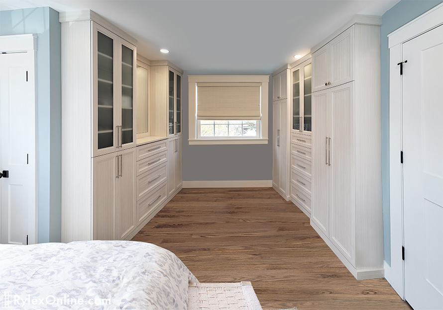 Renovated Bedroom with a Galley Styled Closet