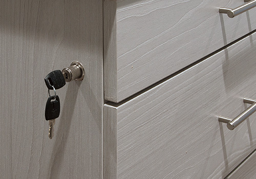 Drawer Locks for Custom Cabinets