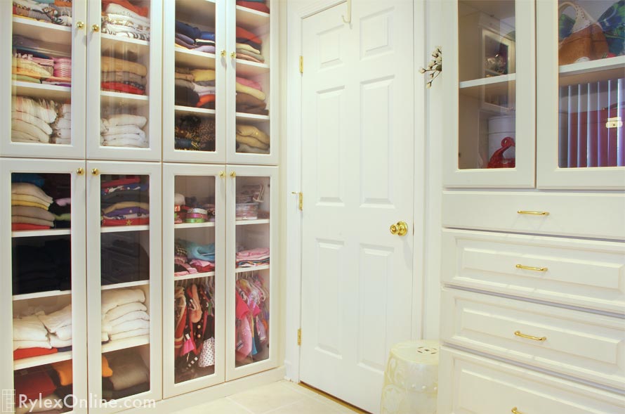 Cabinets with Glass Doors | Bedroom Closet | Middletown, NY
