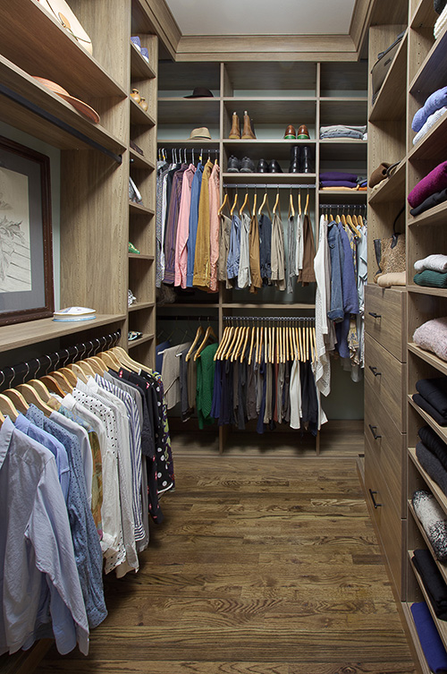 Closet Makeover Using Organizational Elements