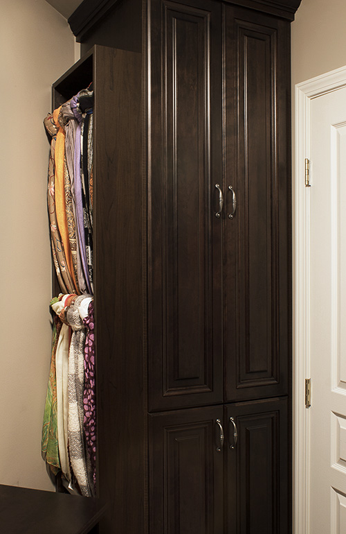 Closet Scarf Rack Cabinet