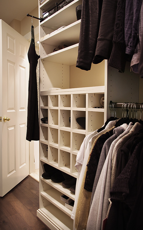 Master Closet Shoe Cubbies