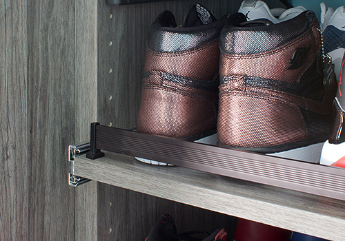 Shoe Organization with Shoe Shelf Fence