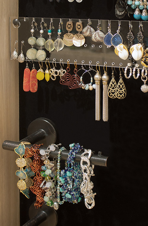 Cabinet Storage for Earrings and Bracelets