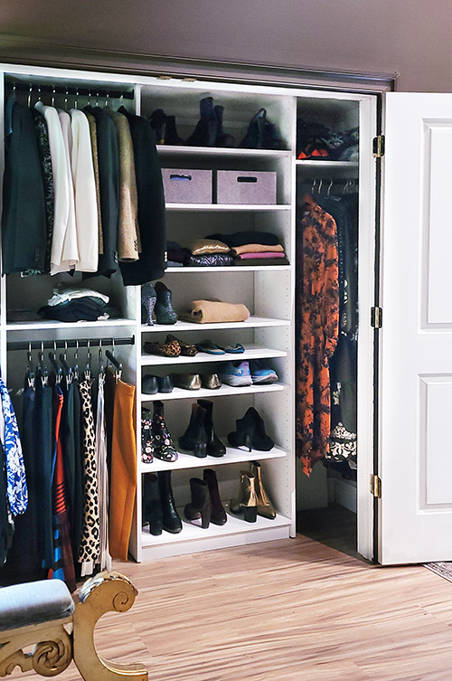 Elegant Reach-In Closet Organization