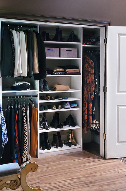 Elegant Reach-In Closet Organization