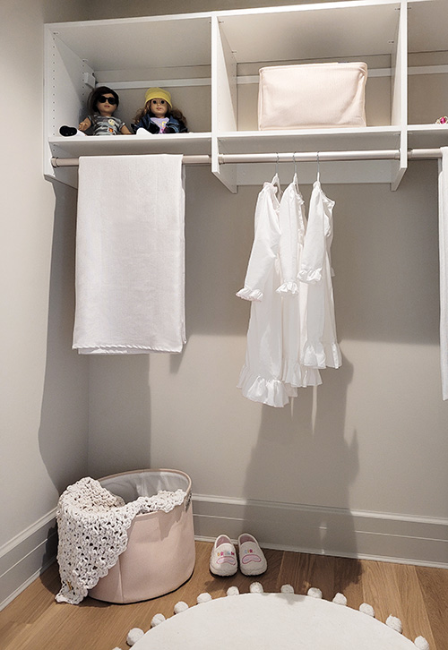 White Guest Room Closet