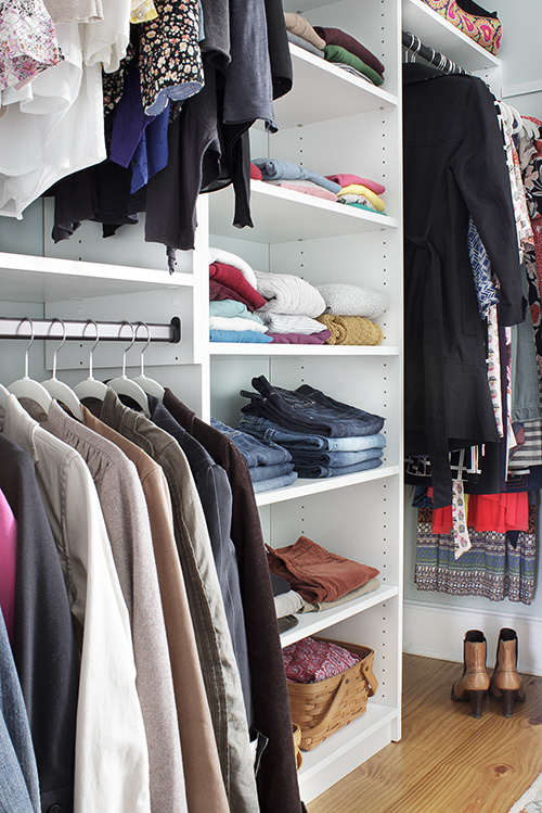 White Closet for Hanging Wardrobe