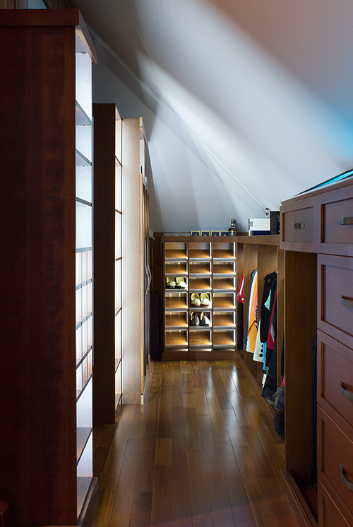 Lighted Master Closet