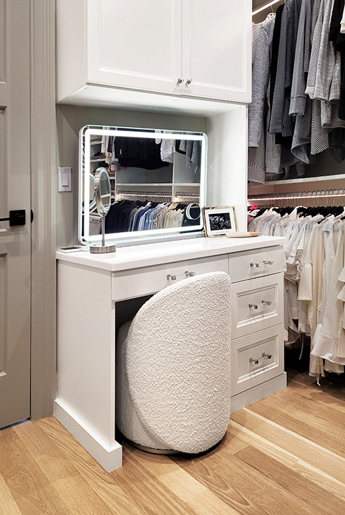 Closet Make-up Vanity Table