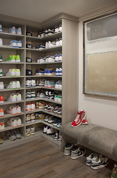 Maximun Open Shelving for Shoes