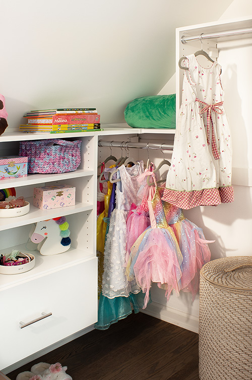 Organized Children's Closet Adjustable for Growth