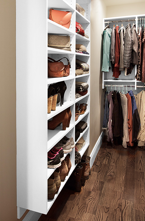 Organized Teen Closet with Adjustable Shelves