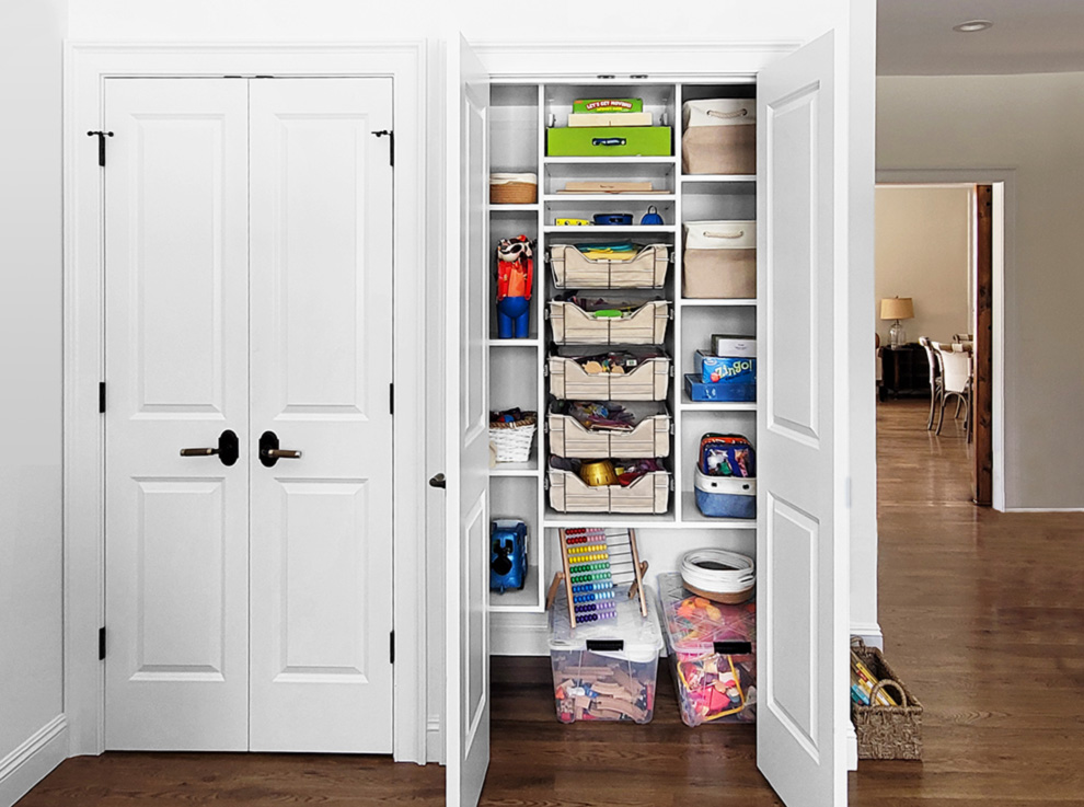 Playroom Cabinet Organized and Handy for Kids