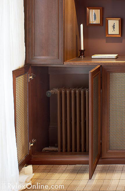 Men's Closet Cabinet Doors with Mesh Inserts is a Radiator Cover