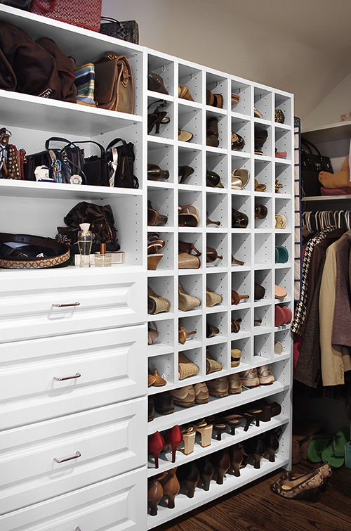 Closet Shoe Cubbie Shelves