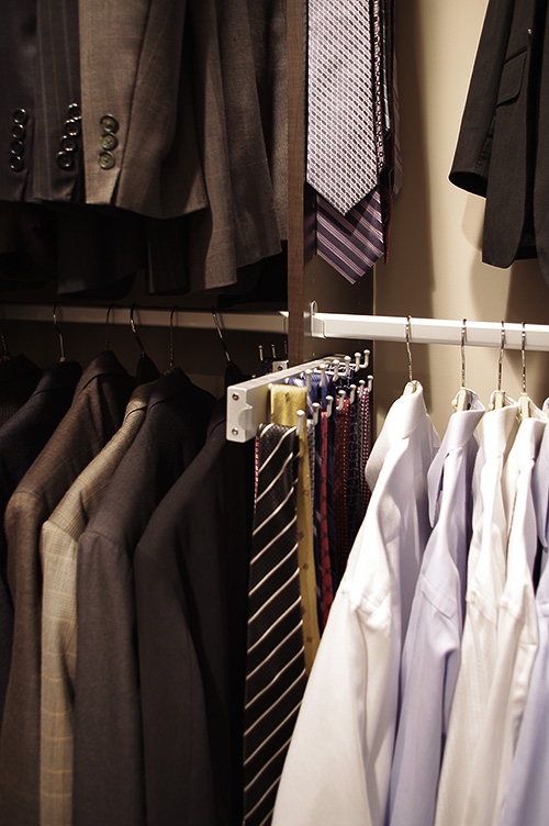 Closet Sliding Tie Rack