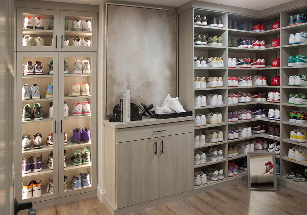 Rare Kicks Closet with Display Cabinets