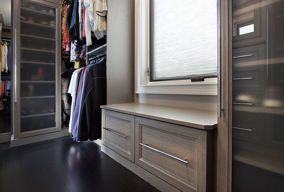 Master Walkin Closet with Floor to Ceiling Cabinets