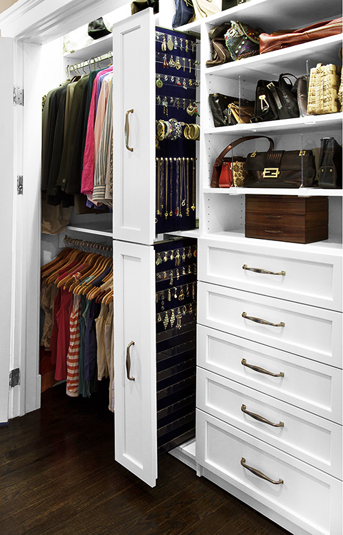 Jewelry Cabinet Fits in Narrow Opening