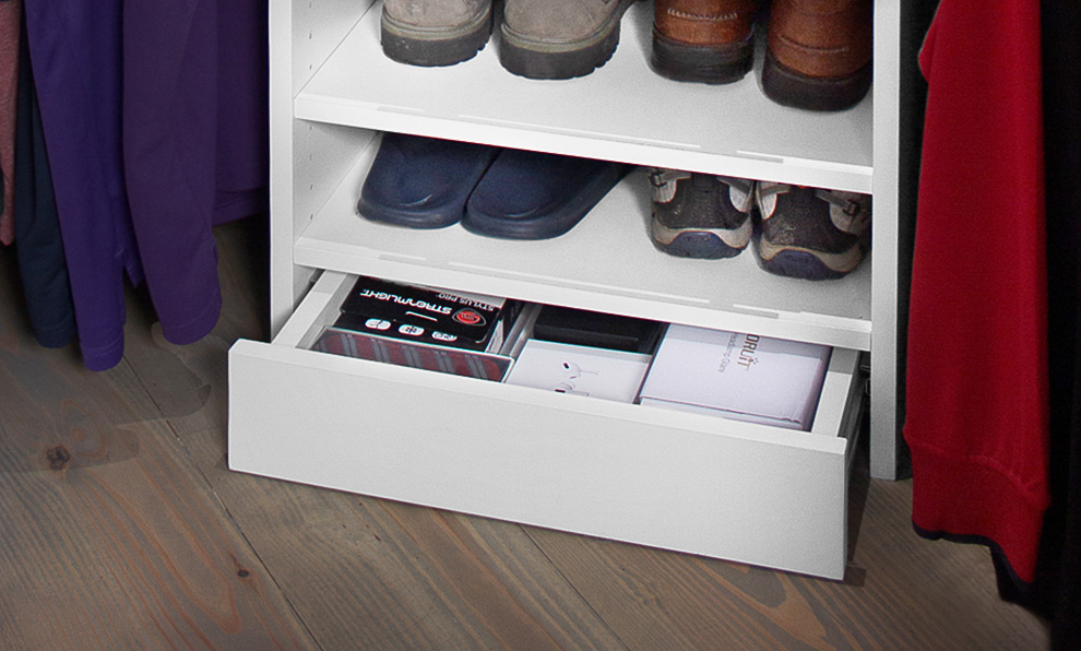 Closet Cabinet Toe Kick Drawer