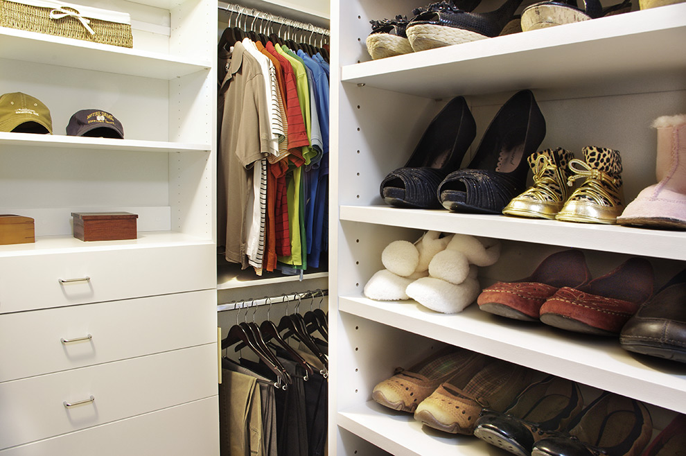 Walkin Closet with Shoe Shelves