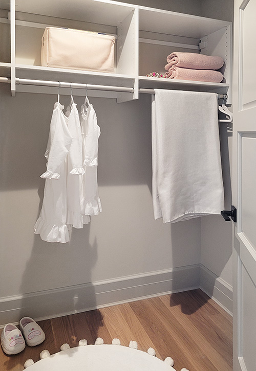 Small White Guest Room Closet