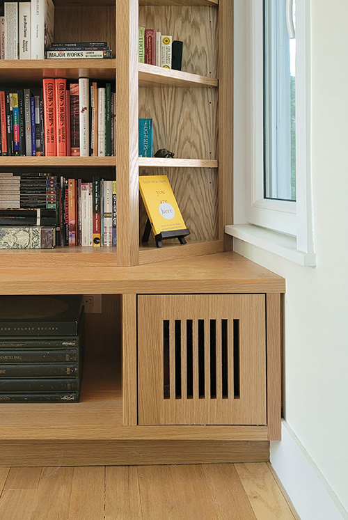 Custom Built-In Bookcase Close-Up
