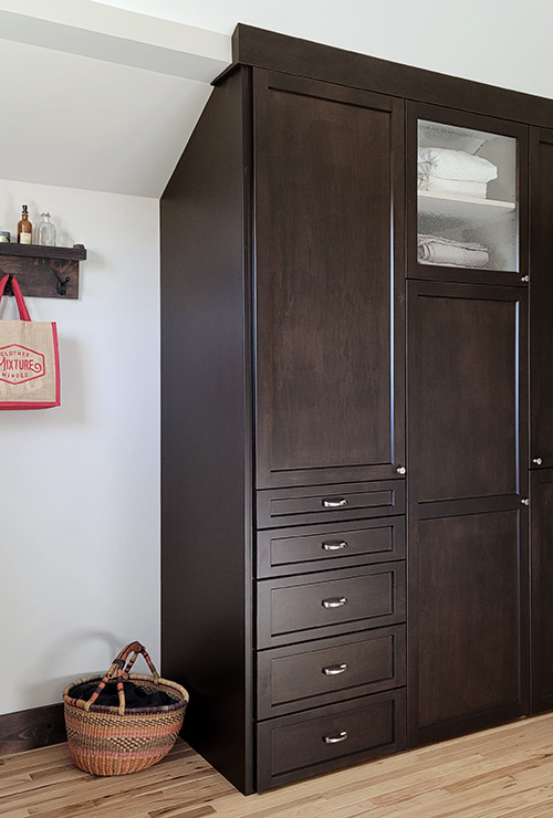 Sloped Ceiling Built-In Wardrobe