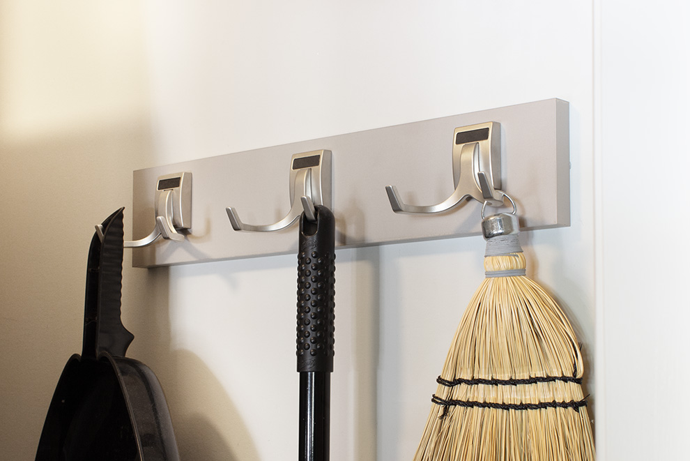 Laundry Room Broom Hook Rack