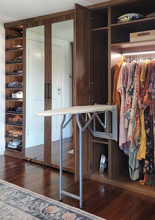 Closet Ironing Board Holder with Rubber Holders - View More Options