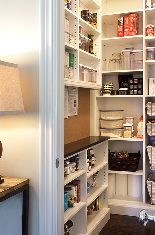 Pantry Corkboard Organizes